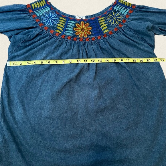 Ivy Jane Boho Floral Embroidered Tassel Blouse - Picture 4 of 7